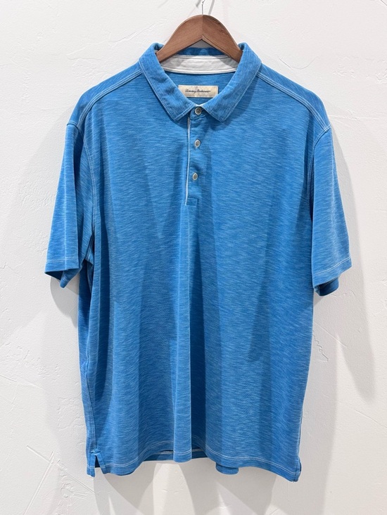 Tommy Bahama Other - Tommy Bahama Blue Short Sleeve Polo Vintage Modal Polyester Breathable Size XXL